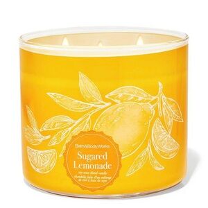 New Bath & Body Works 3-Wick Candle in Sugared Lemonade